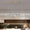 Nordic Line LED Chandelier Creative Decor Hanging Lamp Simple Restaurant Decoration Ceiling Pendant Light