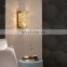 Modern Design Hotel Luxury Wall Light Interior Vintage Gold Bedroom Art Decor K9 Crystal Sconce