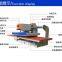 Double position pneumatic hot stamping machine hengjun clothing flat printing machine pneumatic pressing machine small ironing drill