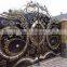 luxurious Italian design sliding royal iron pipe main entrance laser cutting fence gates doors iron luxury designs