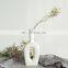 Modern Decorative Handmade Art Porcelain Matte White Ceramic Pot Irregular Flower Vase Nordic INS Style