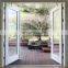 Aluminum casement door modern front design Tempered glass entrance doors residential