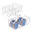 Kitchen Cabinet Shelf Drawer Fridge Freezer Organization Food Storage Bin Organizer with 4 Compartments