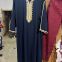 BS-1134997 Men's Muslim Dresses Long Sleeve Striped Henley Shirts Kaftan Muslim Long Gown Thobe Robe for Men