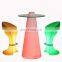 Light up Tall Bar Table Led Light Bar Cocktail Furniture Tables And Chairs Led Light up Tables Entertainment Furniture Led Bar