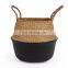 Dipped Color Seagrass Belly Basket, Planter Pot, Best Seller Woven Plant Holder Wholesale made in Vietnam