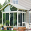 Customized free standing aluminum sunroom garden glass house