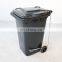Manufacturer cheap price 240l recycle plastic waste bins dustbin black garbage bin outdoor trash can with foot pedal