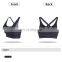 Fashion Custom Private Label Training Sports Wear High Impact Sports Bra Leather Black