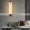 luxury metal alabaster marble led wall sconces lighting simple modern living room wall lamp