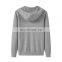 100% Cashmere Women's Casual Hoodie Comfortable Full Zip Cardigan Hood Knitted Solid Pattern Winter Season Front Logo Position