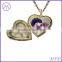 Vintage Style Heart Shape Photo Frame Memory Locket Pendant Necklace