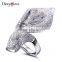 Trendy Jewelry 2016 Full Cubic Zirconia Luxury Wedding Famous Brand Women Ring