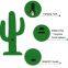 Luces decorativas de noche para mesas en forma de cactus LED para el dormitorio de los ni?os, la sala de estar, la pared, fiestas de vacaciones y decoración del hogar. Verde