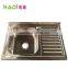 single bowl sinks stainless steel kitchen sink with drain board HD8050
