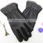Buckskins leather gloves, fall and winter warm velvet fashion line cycling gloves, Full finger cycling gloves