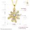 yellow golden jewelry necklace,zircon necklace for women,lady necklaces