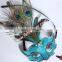 Peacock Feather Mask And Cock Feather Mask With Crystal Diamond For Masquerade Mask Feather