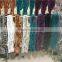 factory wholesale fashion dyed 100% knitted real rex rabbit fur scarf