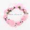 DSFG001A Fashion hairbands bridesmaid Kids flower crown garland Headband for summer