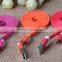 For iPhone USB Cable 100% Original Charger Cable Noodle Design,For Mobile Phone
