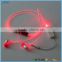 EL METAL Earphone Flashing With Music, In-ear Earbuds With Mic