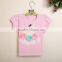 Swan child clothing baby shirt wholesale children's girls boutique clothing baby shirt