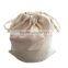 Organic cotton drawstring bag for storage small drawstring gift bag