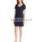 2016 New Products Sleepwear Women's Solid V-Neck Sleep Shirt