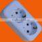 European style 6 way power extension socket with earth with switch (E8006ES)
