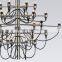 25 Year Factory - Wholesale Dia 100 cm Chrome Chandelier Lighting for House and Hotel Bar