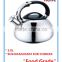 22CM 3.0L Stainless Steel Whistling Water Kettle for coffee,water,tea etc AEK-203