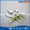 Low cost eco-friendly transparent texture stainless steel rustic cutlery set