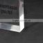 Wholesale simple square clear solid PMMA block paperweight with brand print