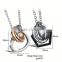 Fashion 2016 Stainless Steel Couple Pt850 Platinum Necklace