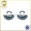 Brazil hot sale black gold plated fashionable pearl earrings design