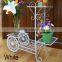 decorative wrought iron bicycle flower shelf