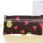 Promotion fruit watermelon print plain canvas pencil case with low price