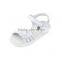 2016 new leather sandals comfortable white shoes white leather, European and American foreign trade big boy Velcro Sandal
