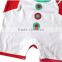 2015 Wholesale infant christmas clothing with hat organic cotton baby rompers wholesale baby clothes TR-CA07
