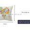 Colourful heart pattern printed lover cotton cushion cover cheap