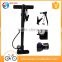 high quality plastic bicycle floor pump with guage co2 bike pump