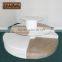 Large Circular Wood Furnishings Combine Props For Shoe Display Rack Stand