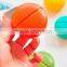 New Cute Plastic 4 Parts Pill Shape Pill Box