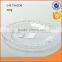 whole sale D16.7cm clear round glass dish set with embossing