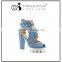 lace up white sole sandals,suede high cut TPR ladies sandals photo