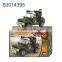 Cheap diy toy 3D block army truck/cool plastic military tank toy