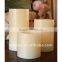 white plain led flameless candle with timer