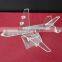 wholesale crystal plane model decoration