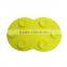 New coming portable colorful green silicon makeup brush cleaning mat